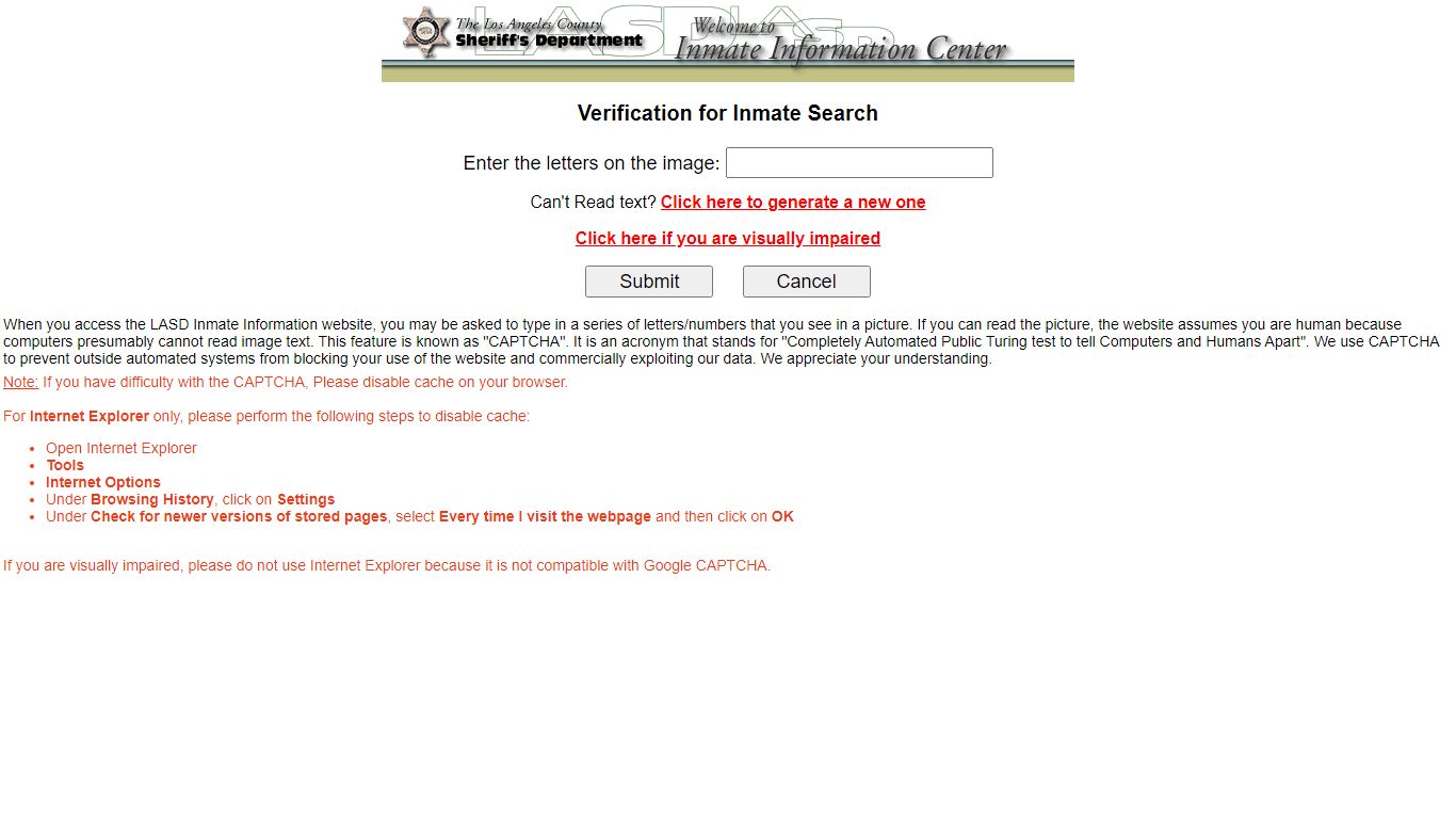 LASD Inmate Information Center - Inmate Search - Los Angeles County ...